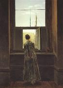 Woman at a Window (mk22) Caspar David Friedrich